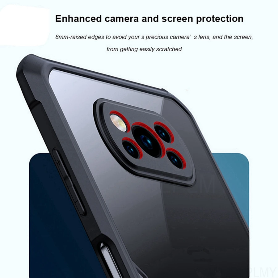 for XiaoMi Poco X5 Pro 5G Transparent Case Ultra-Thin Lightweight Cover  Soft TPU Bumper + Acrylic Clear Back Military Grade Airbags Shookproof Drop