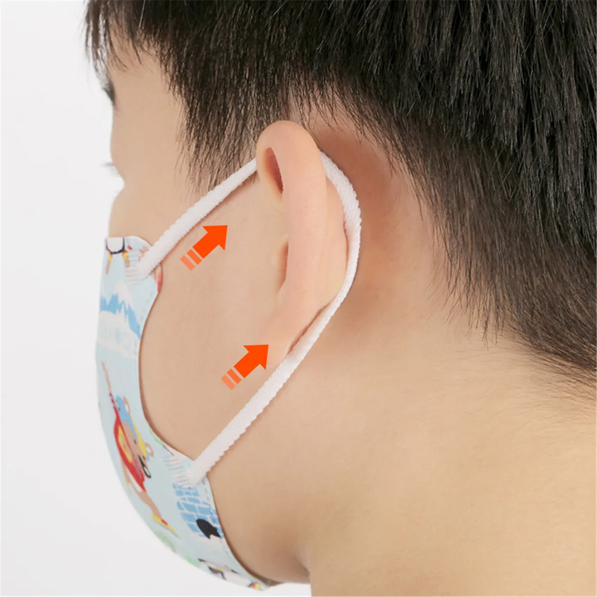 10PCS/20PCS Child Kids Disposable Face Masks 4 Layers Anti-Dust Pollution Mask Meltblown Dustproof Cartoon Bear dolphin Masks