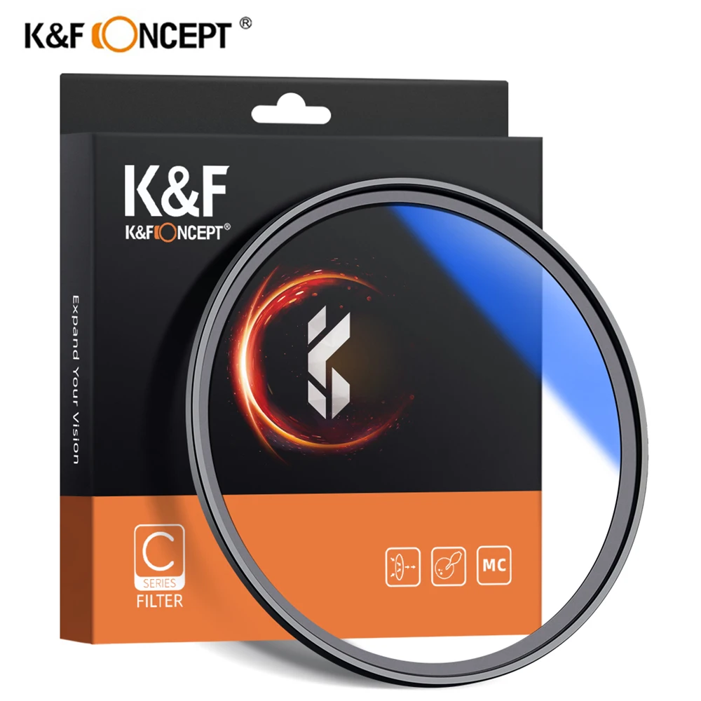 K&F Concept MC UV Protection Filter Ultra Slim Multi Coated HD 37mm 43mm 46mm 49mm 52mm 55mm 58mm 62mm 67mm 72mm 77mm 82mm knightx nd filter nd4 nd8 nd16 for canon nikon d80 700d light d5100 60d camera lens 49mm 52mm 55mm 58mm 62mm 67mm 72mm 77mm