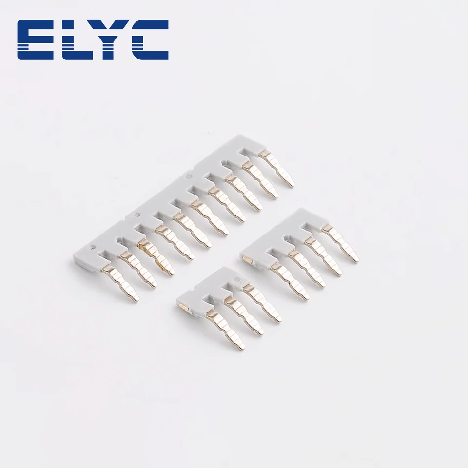 Erayco10pcs Eb10 6 Din Rail Terminal Block Press Fit Jumper