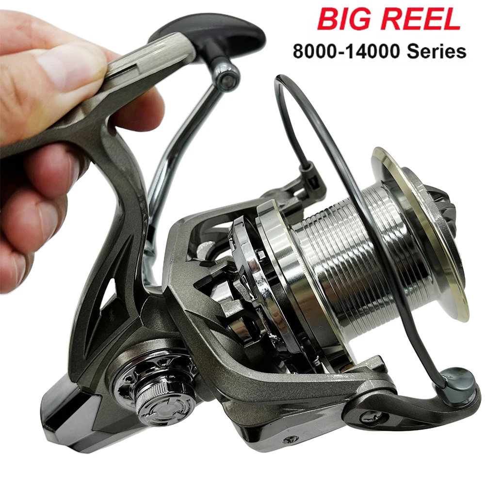 Max Drag 20KG Durable Big Spinning Fishing Reels Trolling