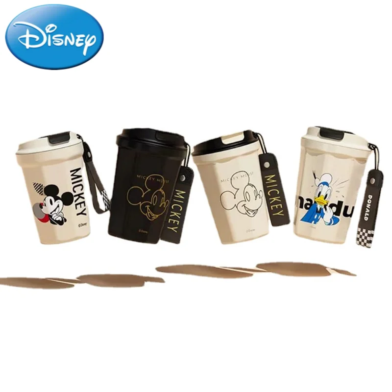 Disney Cup Cartoon Minnie Mickey Mouse Thermos Cups Cute Coffee Mug Kawaii Coffee  Travel Mug Stainless