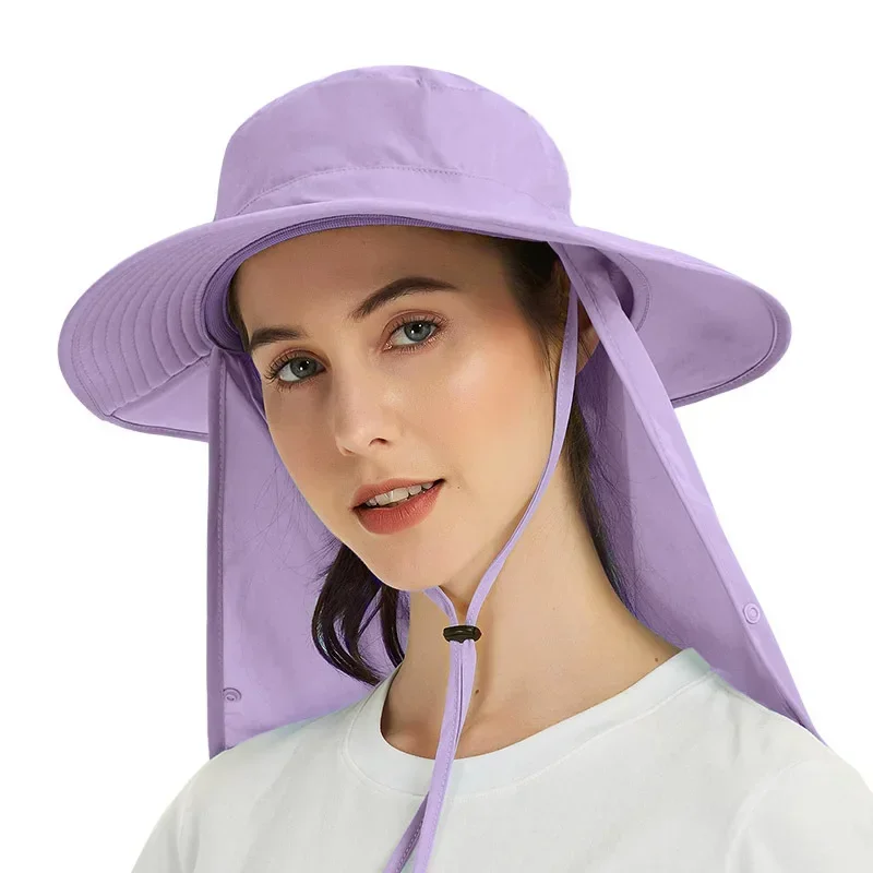 

Female Fisherman Hat Cross Border Outdoor Men Big Eaves Sun Hat Quick Dry Ice Sunscreen Hat Golf Cap