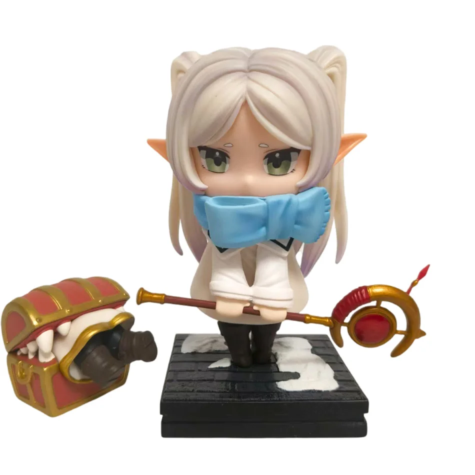 Anime Frieren: Beyond Journey's End Animations-Peripherieartikel Handgefertigte PVC-Modellfigur Frieren Kawaii Mädchen Ornamente Spielzeug Geschenke – Detail 4