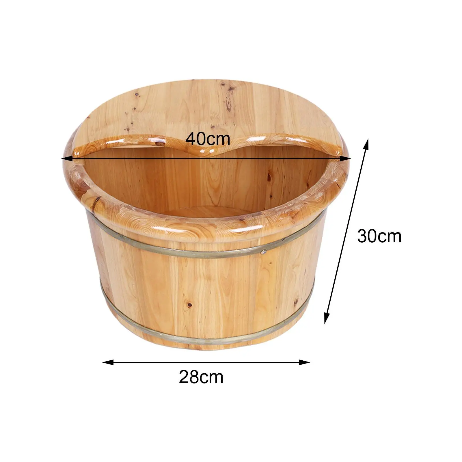 Foot Bath Barrel Home Foot SPA Solid Wood Foot Tub Foot Soaking Basin for Home Soaking Feet Sauna Bathroom Outdoor Women and Men