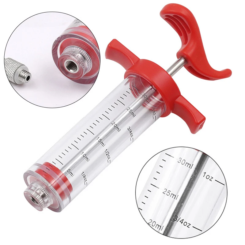 meat injector syringe Roast Juice Syringe Seasoning Syringe Turkey Needle Marinated Beef Steak Barbecue Seasoning Needle kitchen Catering Tool