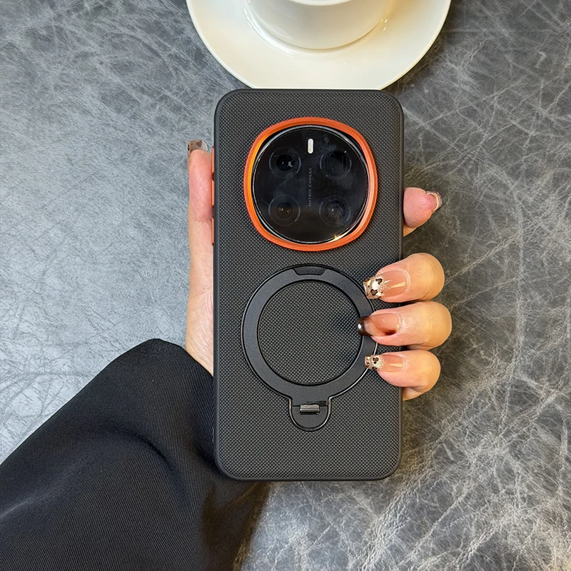 Matte Anti-Fall Magnetic Shockproof Case with Rotatable Kickstand