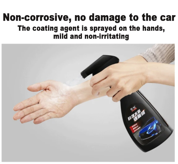 Car Coating Spray Car Coating Agent 550ml Car Ceramic Coating Polishing Crystal Plating Spray Sealant Top Coat Quick Nano-Coating Wax Car Paint Waterproof Agent