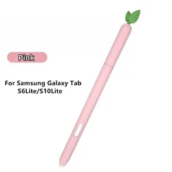 Shockproof Silicone Pencil Case - Protective Stylus Sleeve (S6 Lite-Pink)