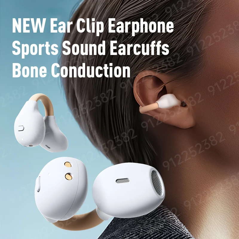 

Sport Wireless Headphone HIFI Surround Subwoofer Bluetooth 5.3 TWS Earphone Ear-Clip Comfortable To Wear Bone Conduction Concept