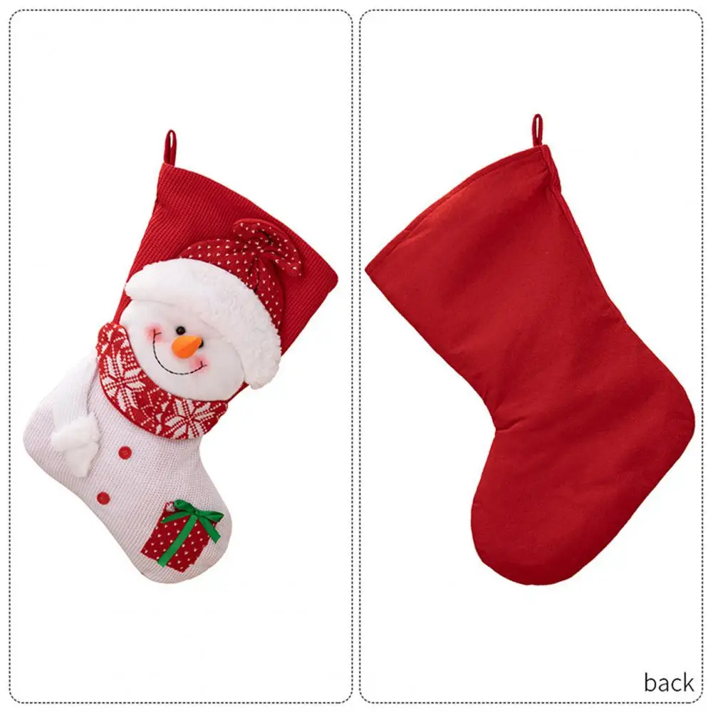 

Xmas Stockings Christmas Gift Socks Colorful Cartoon Christmas Stockings with Capacity Festive Santa Claus Snowman for Holiday