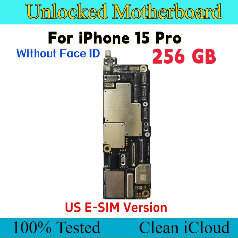 IPhone 15 Pro用のロック解除されたマザーボード,iCloudプレート