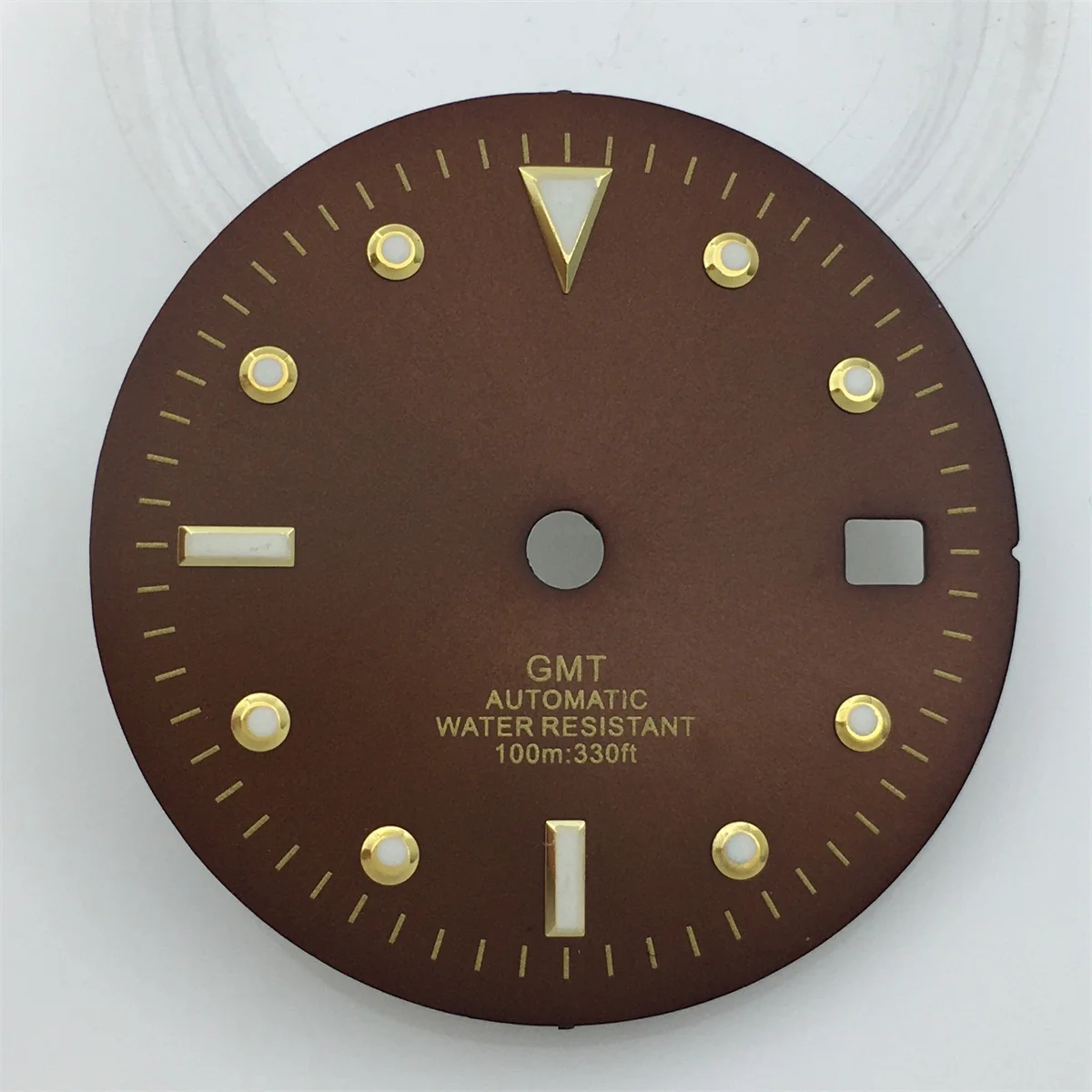 29mm sterile dial Brown dial gold marking for NH35 NH35A