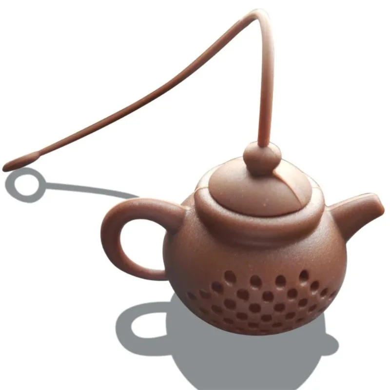New Silicone Purple Clay Teapot Tea Maker Creative Teapot Tea Leak Filter New Silicone Teapot Tea Bag