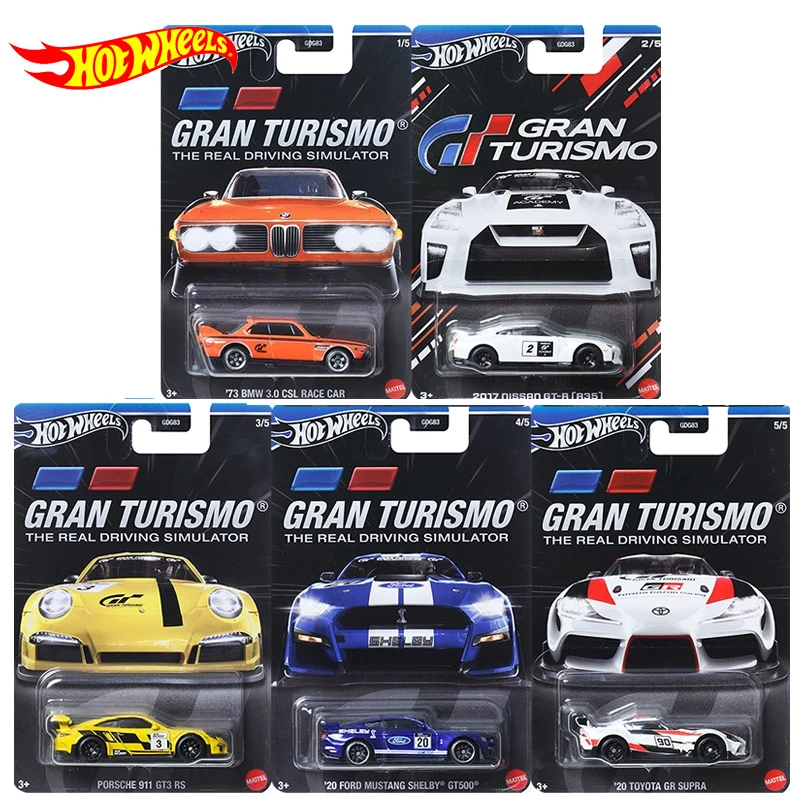 

Original Hot Wheels Car Gran Turismo Diecast 1:64 Toys for Boys BMW SCL Race Car Nissan GTR Porsche 911 Ford Mustang Shelby Gift