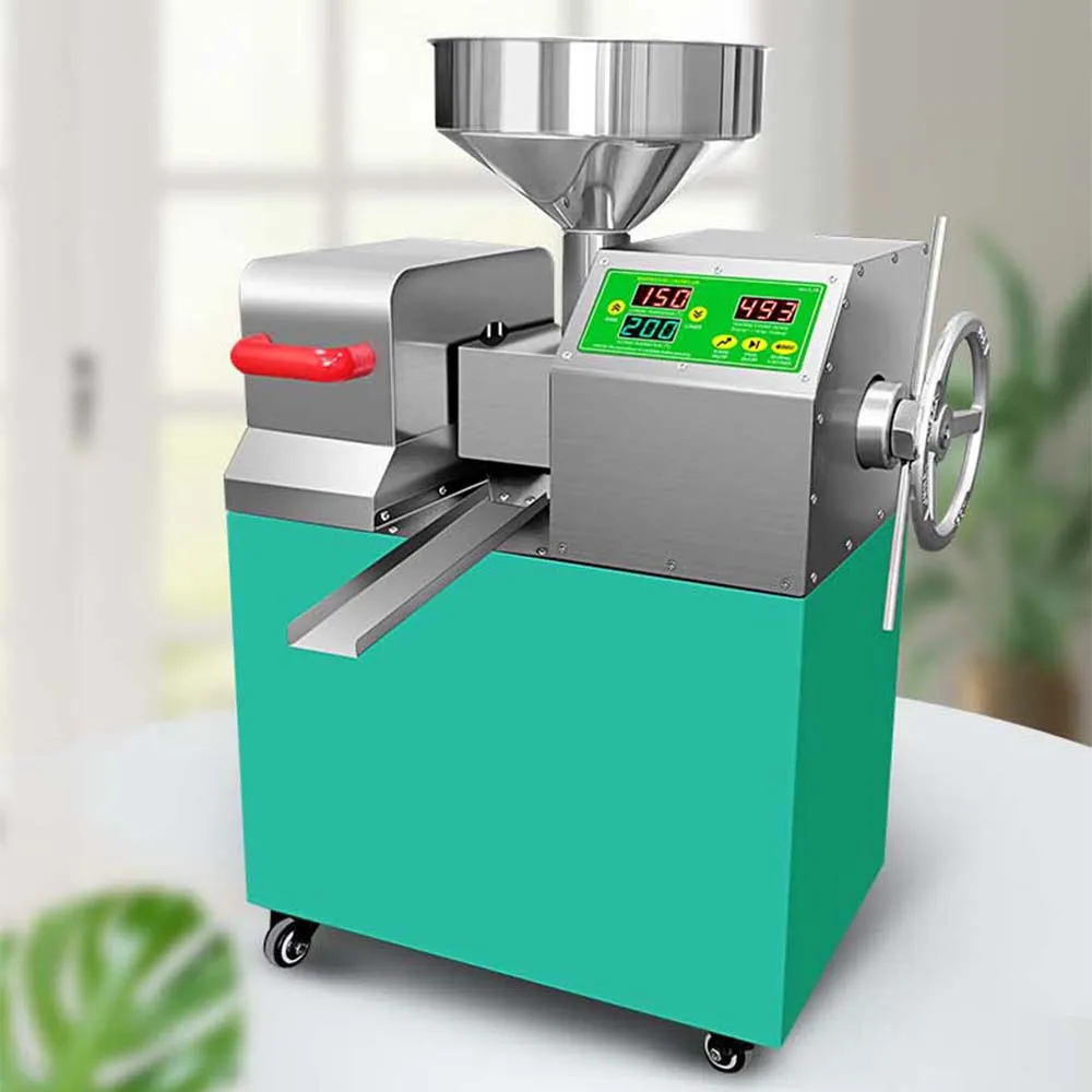 Commercial oil press, fully automatic temperature control, intelligent multifunctional fryer, small household oil press