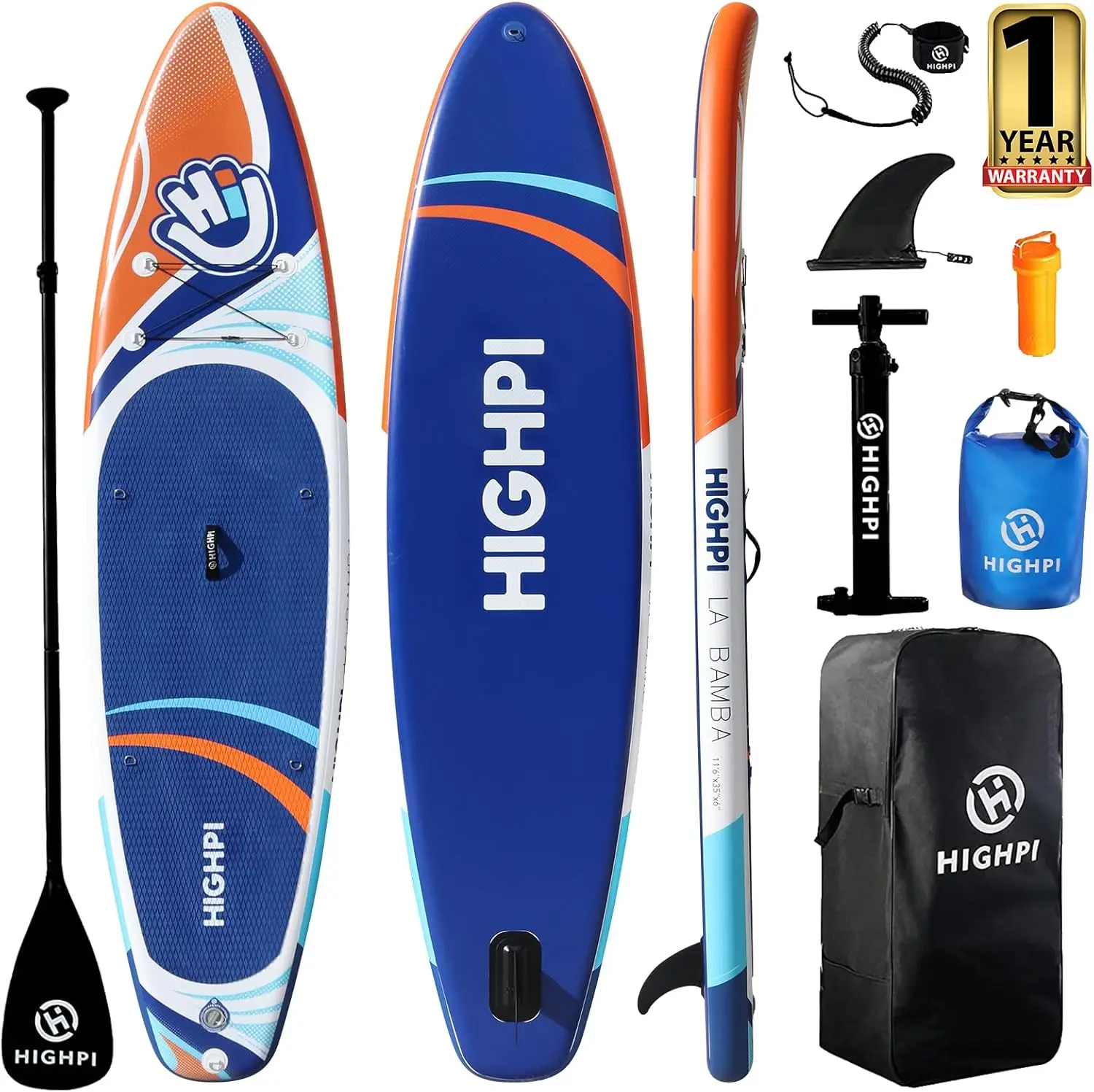 Stand W Premium SUP Accessories, Backpack, Wide Stance, Surf Control, Non-Slip Dec