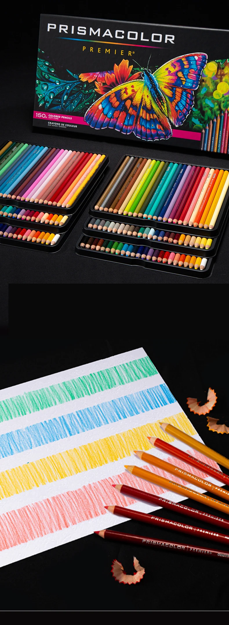 Prismacolor Premier Soft Core Colored Pencil, Choose from 150 Vibrant  Colors