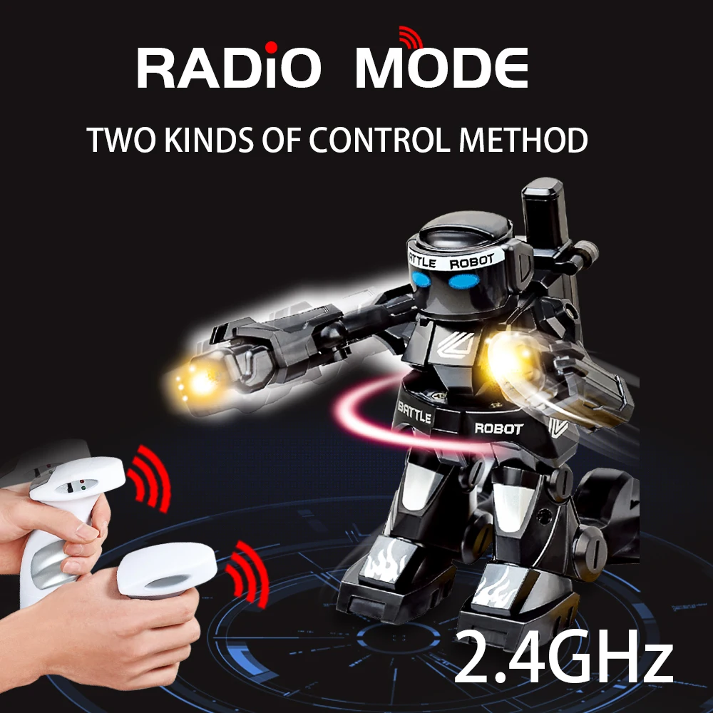 Rc Robot Toys For Kids Cool Light Sound Effects Gesture Sensing Remote Control Battle Robot Boys And Girls Children's Gift robot toy remote control robot toy