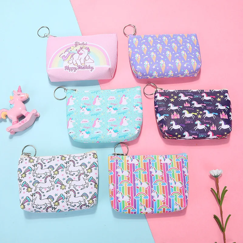 

Unicorn Print Colorful Leisure Ladies Makeup Bag Women'S Cosmetic Bag School Women Teacher Gift Pouch Beach Travel Purses Bag