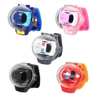 Mini Watch Remote Control 10 M  Car Toy Kid 2.4G Alloy RC Car With light Cartoon Portable USB Charging Children's Birthday Gift 2