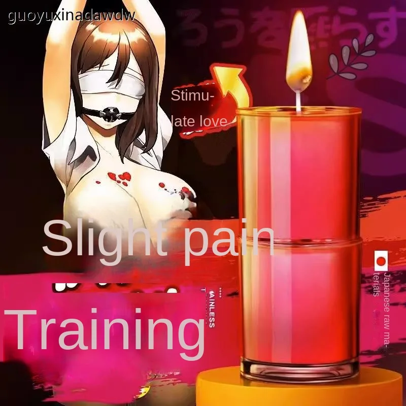 

candles low-temperature candle scented candles intimate flirt no harmful to skin man and wife with a candle dripping over