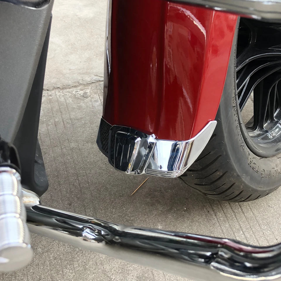 JH70 Chrome Motorcycle Front Fender Mud Guards Fairing Mag Guard Cover