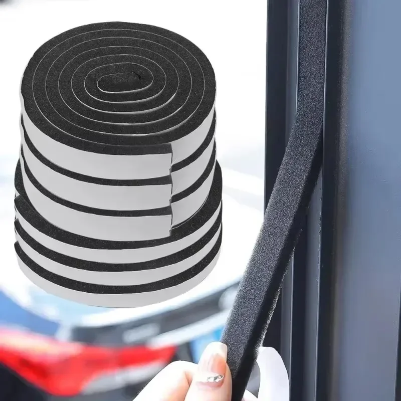 Sealing Strip Tape 60/2m Self-Adhesive Sponge Door Window Windproof Dustproof Sound-Proof Weather Stripping Home Sealed