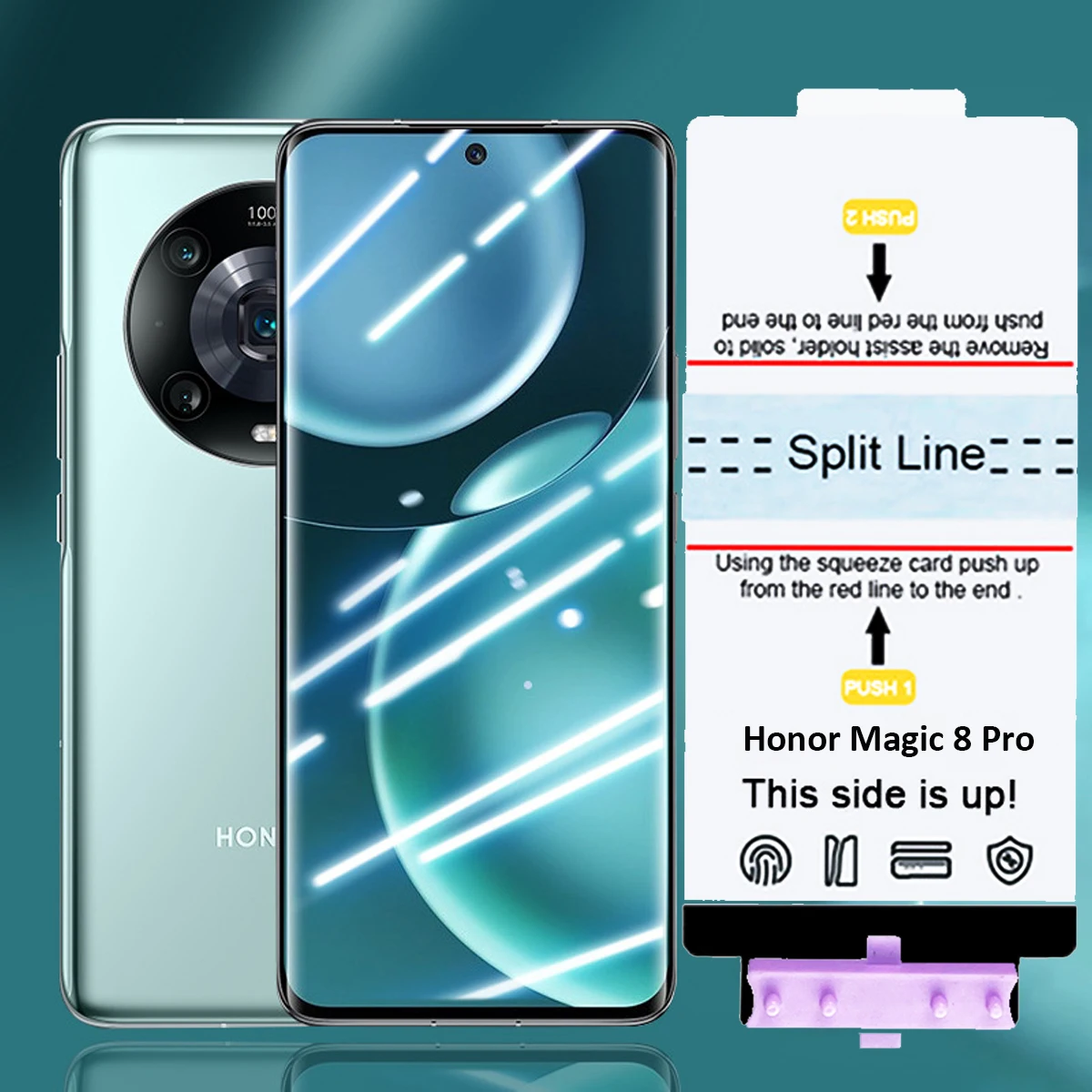 HD Clear Self-Healing Hydrogel Screen Protector (2 Pack) with Installation Tools