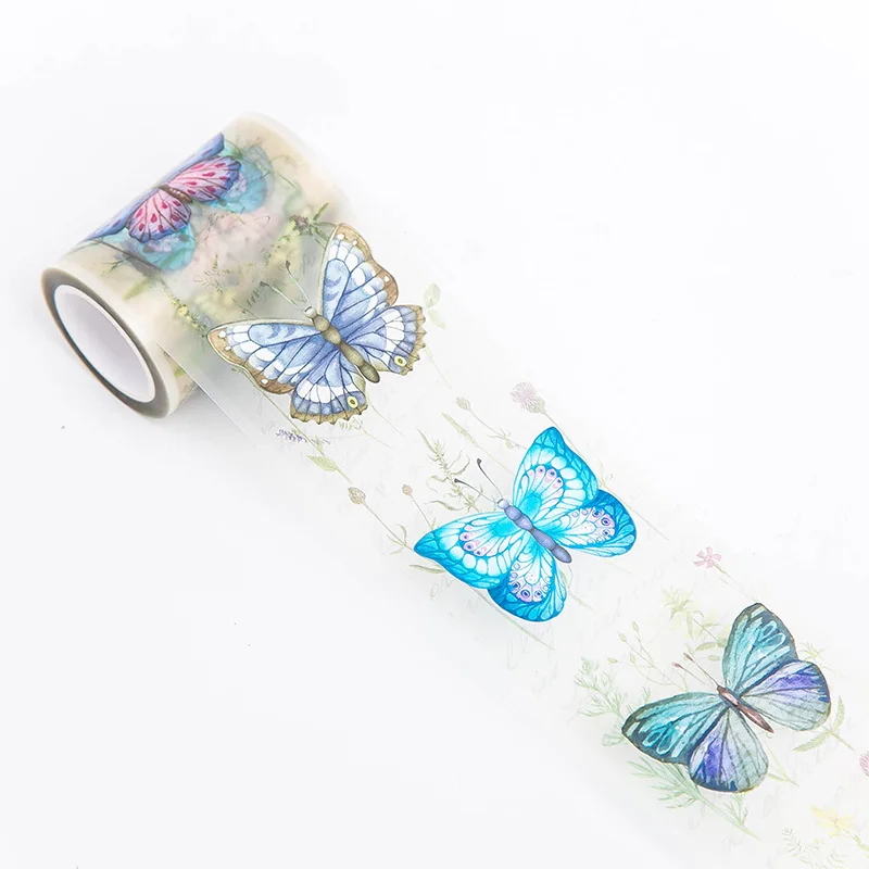 1 Roll Butterfly Decorative Tape, Minimalist Ins Style Pet Waterproof Scrapbooking  Tape