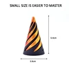 3D Printed Spiral Cone Toy Impossible Pyramid Passthrough Sculpture Pass Through Pyramid Fidget Toy Mini Vortex Thread Illusion 5
