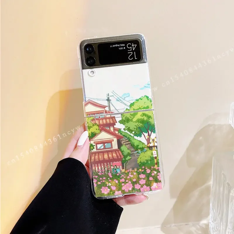 Cherry Blossom Japanese Art Clear Hard Cover Case
