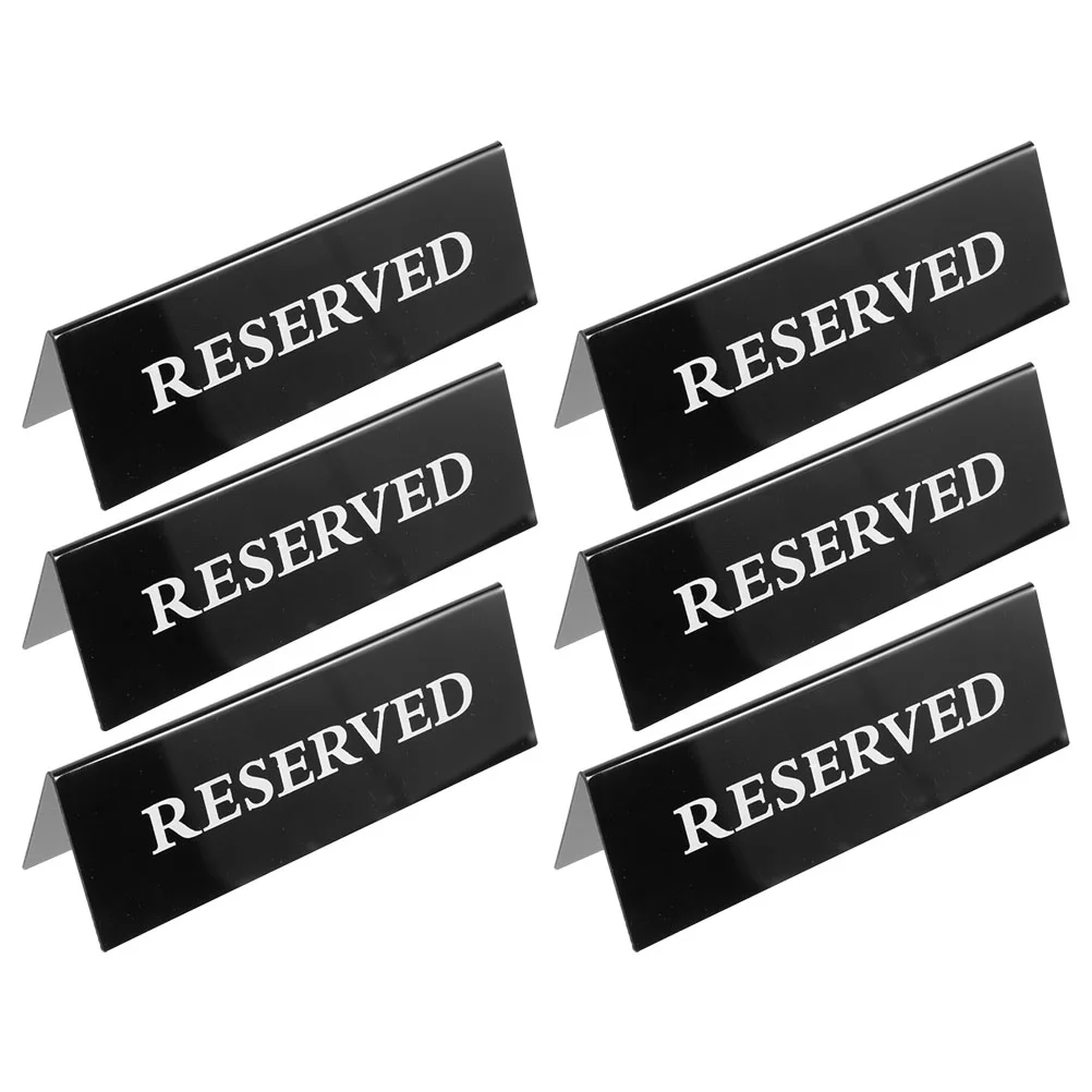 

Reserved Seating Signs Wedding Party Signs Triangle Hotel Restaurant Reservation Table Placement Reminder Board