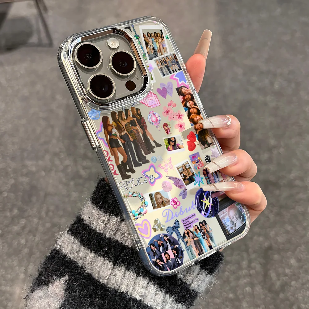 Fashion K-KATSEYEs Transparent Soft Silicone TPU Phone Case