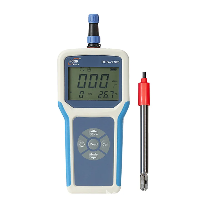 

Portable Conductivity Meter TDS Salinity Water Quality Analysis Instrument Temperature Compensation Electrode DDS-1702