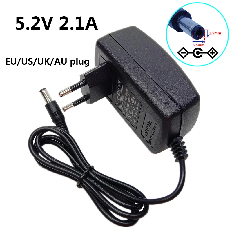 DC5V 1A US EU Regulated Switching Power Supply Adapter w/ 5.5 X 2.1 mm Plug 