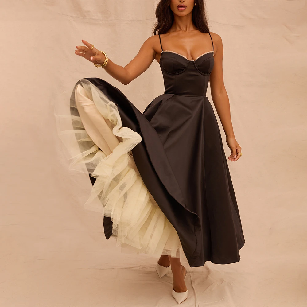 navy blue dresses for women formal A Line V Neck Navy Blue Backless Long Prom Dresses, Open Back Dark Blu   jbydress
