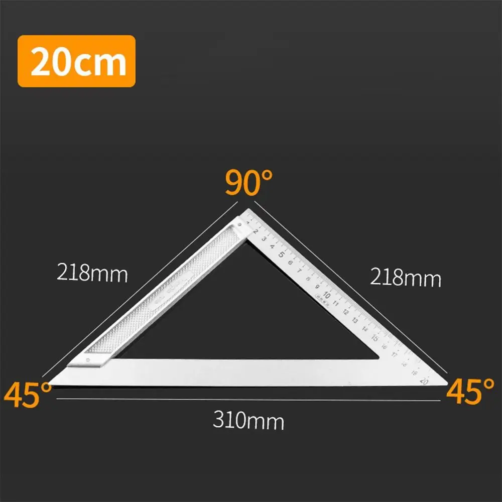 30/50CM Angle Square Ruler 90 Degree Right Angle Ruler Stainless Steel Triangle Woodworking measuring ruler
