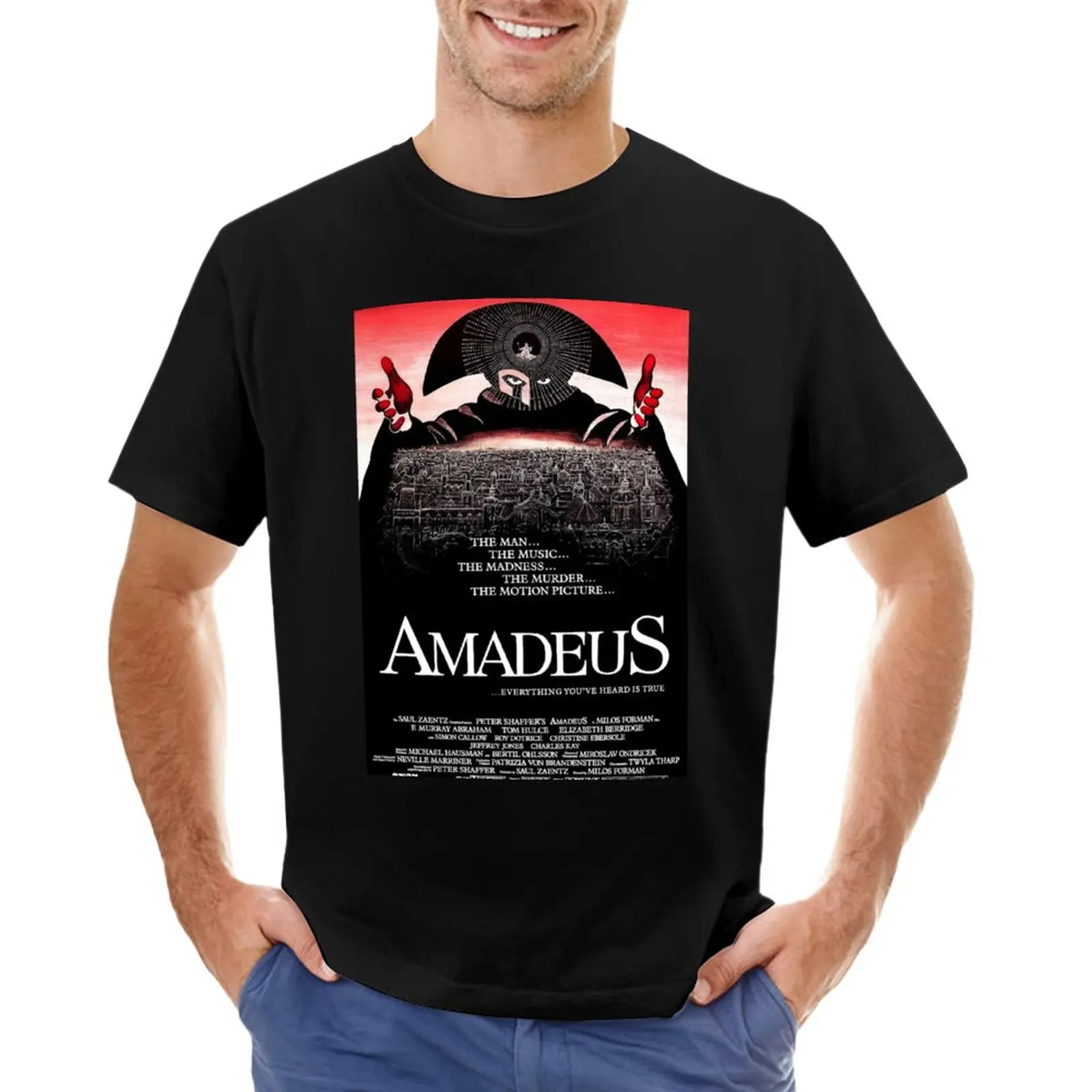 

Amadeus 1984 T-Shirt funny t shirts tees Short sleeve tee Men's cotton t-shirt