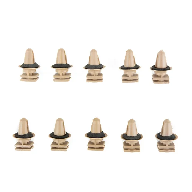 10 Pcs Auto Car Clip Fit For BMW Interior Sill Door Entrance Trim Clips Biege Part Number 51477117532 Car Accessories 6