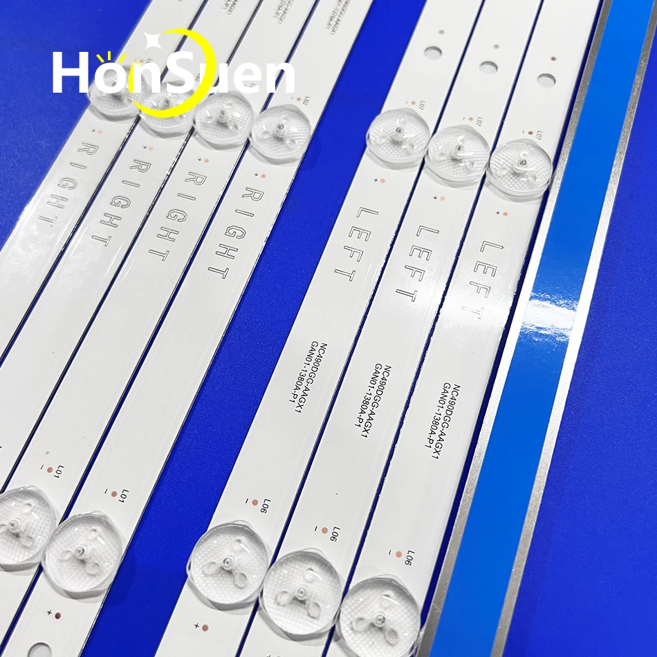 LED backlight 5set=40pcs for 49LK5700PSC 49LJ5500 49UJ6300 49LJ5550 NC490DUE-AAFX1-41CA GAN01-1294A-P1 1295A 1317A 1318A led light tv parts