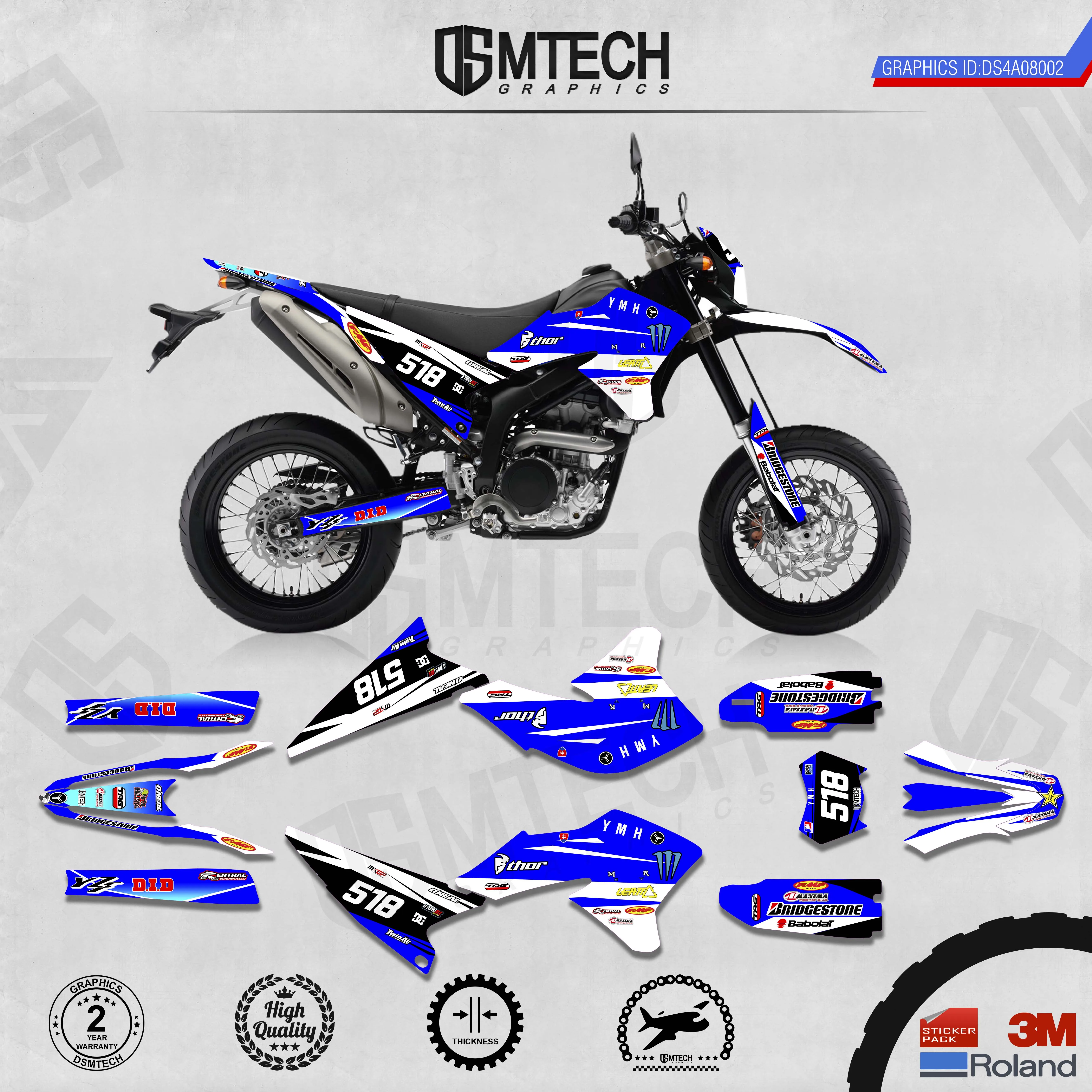DSMTECH    ׷  Decals 3M   ƼĿ 2008-2012 2013-2017 2018-2020 WR250R 002