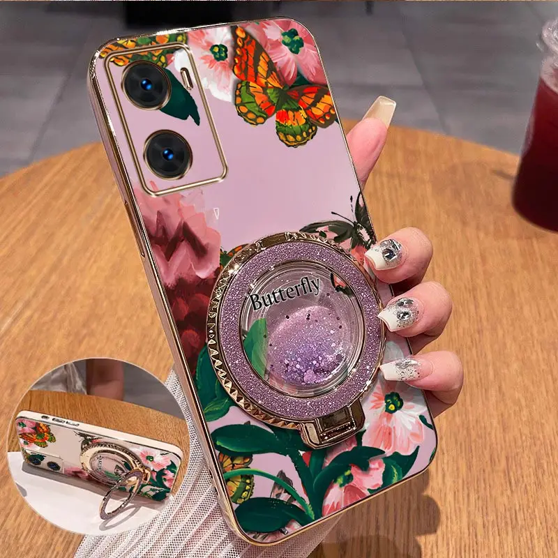 Colorful Butterflies Plating Phone Case