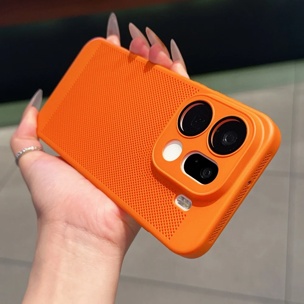 Enhanced Cooling Matte Heat Dissipation Phone Case with Breathable Armor Design