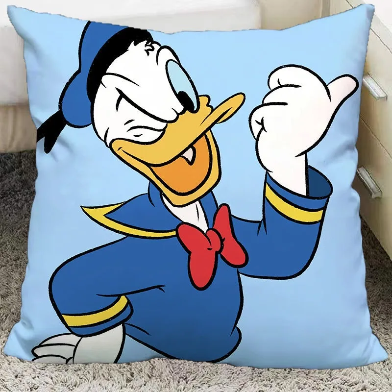 Disney Donald Duck Daisy Pillow Cover soft and comfortable living room Sofa Cushion cover home Bedroom Room decoration 4