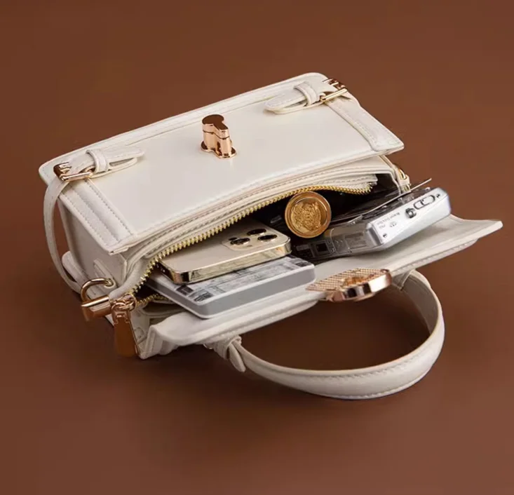 Colored Handheld Box for Spring 2024 Versatile Women's One Shoulder Bag, Small and end, High Sense Crossbody Bag_voghion.com