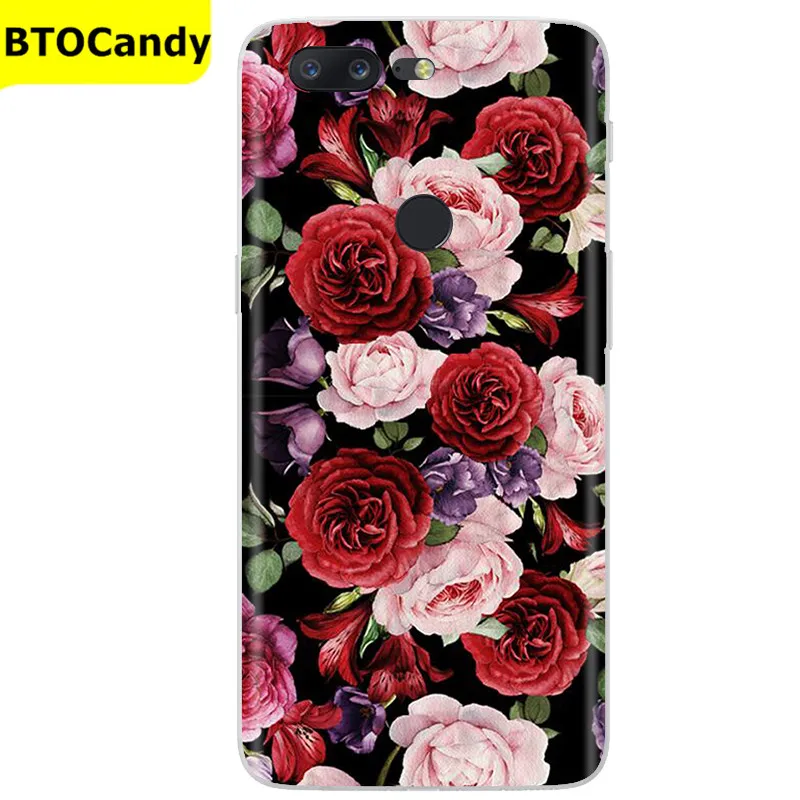 For Oneplus 5T Case Silicone Soft TPU Flower Animals Phone Case For OnePlus 5 5T Coque Case For Oneplus 5 Case Full Bumper Funda glass flip cover Cases & Covers