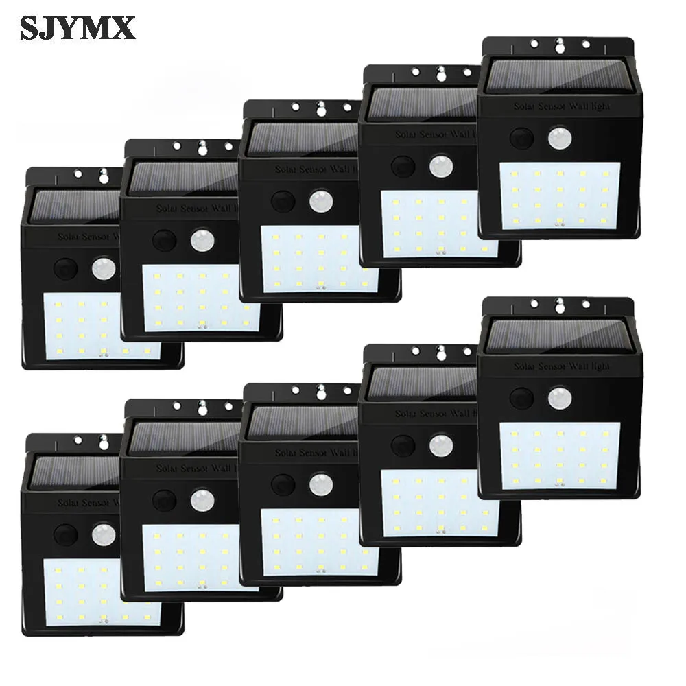 

10 шт. в партии, человеческий тело, индукционный Солнечный настенный светильник