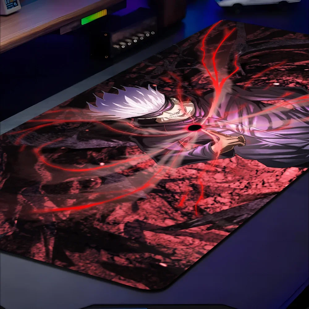 Anime Jujutsu Kaisen Gojo Satoru Itadori Yuji Large XXL Table Mat Student Mousepad Gamer Computer Keyboard Pad Games Pad 3