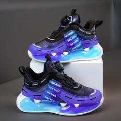Winter Children Sneakers Boys Basketball Shoes Lightweight Girls Fashion Sports Shoes Plush Warm Kids Non-slip Running Shoes